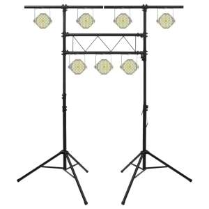 Stativ de lumină din oțel negru, 238 x 115 x (180-300) cm, înălțime reglabilă, robust, pentru fotografie de studio și filmare - Articole foto, video și optică