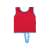 Back view of a red Bestway Mickey Mouse swim vest
