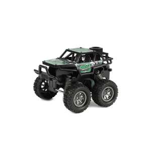 Green monster truck toy car with pull back action, 6 cm - Kids's play car