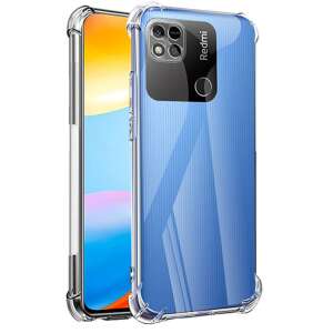 Xiaomi Redmi 10C átlátszó szilikon telefontok erősített sarkokkal, Anti Shock, 1,5 mm vastag - Rebeltec