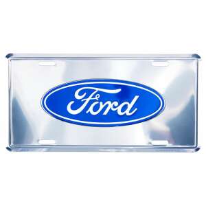 Ford dombornyomott fémtábla/rendszámtábla 30,1 x 15,1 cm 61895568 