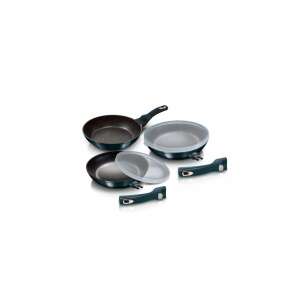 Set od 5 tava Berlinger Haus Metallic Aquamarine Line s mramornim premazom, metalnom vanjskom premazom - Tepsija i Tava