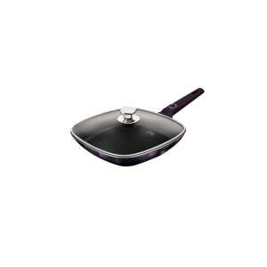 Berlinger Haus Purple Eclipse Grillpfanne mit Deckel, 28x28x4 cm - Koch- & Backgeschirr