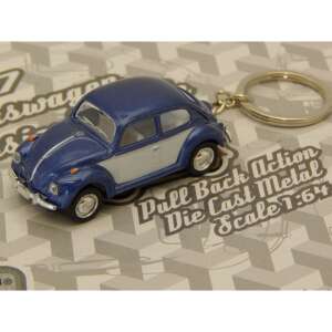 1967 Classical Volkswagen Beetle 1:64 kék kulcstartó 87777033 
