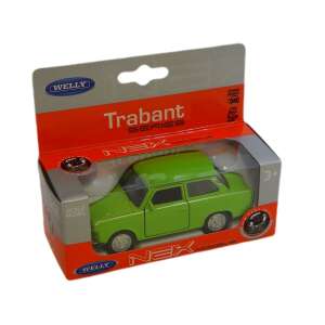 Trabant 601 green hátrahúzós autó 1:34-1:39 69322725 Welly Modellek, makettek