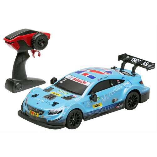 Mercedes-AMG C63 DTM Paffett 2 1:16 méretarányú távirányítós autó, kék, RE.EL TOYS - Távirányítós jármű