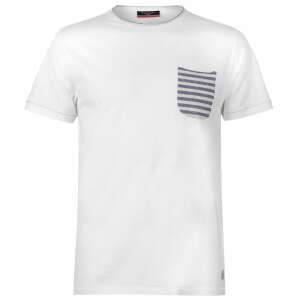 Pierre Cardin férfi fehér póló kék csíkos zsebbel - Pierre Cardin