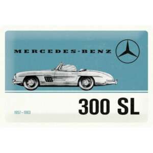 Mercedes-Benz 300 SL fém tábla, vintage autó, 1957-1963, 20 x 30 cm - Nostalgic-Art