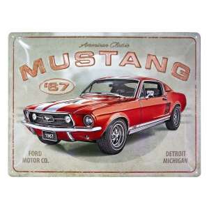 Ford Mustang '67 fémtábla, American Classic, 30 x 40 cm, Nostalgic Art - Nostalgic-Art