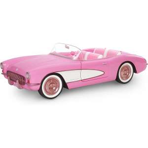 Barbie The Movie Corvette toy car, pink convertible, Mattel - Barbie