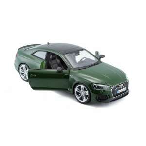 Mașină model Audi RS 5 Coupé 2019 la scară 1/24 Bburago verde cu ușa deschisă - Model, machetă