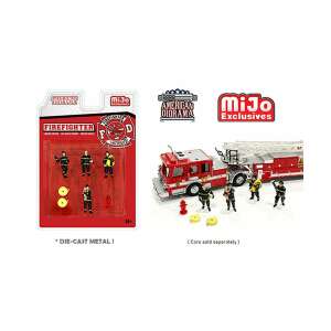 American Diorama Firefighter szett modell 1:64 61903368 Modellek, makettek