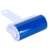 Modrý lepiaci valček s bielou plastovou rukoväťou, na odstránenie zvieracích chlpov, chĺpkov a prachu z oblečenia, nábytku a kobercov