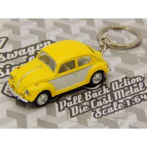 1967 Classical Volkswagen Beetle 1:64 sárga kulcstartó 85521781 