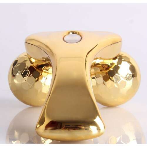 360 Roll Masszírozó, arany színben, arc- és testgörgő, kézi masszírozó eszköz