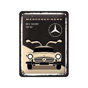 Mercedes-Benz 300 SL Gullwing 1954-1957 fém tábla, vintage autó, retro design, Nostalgic Art - Nostalgic-Art
