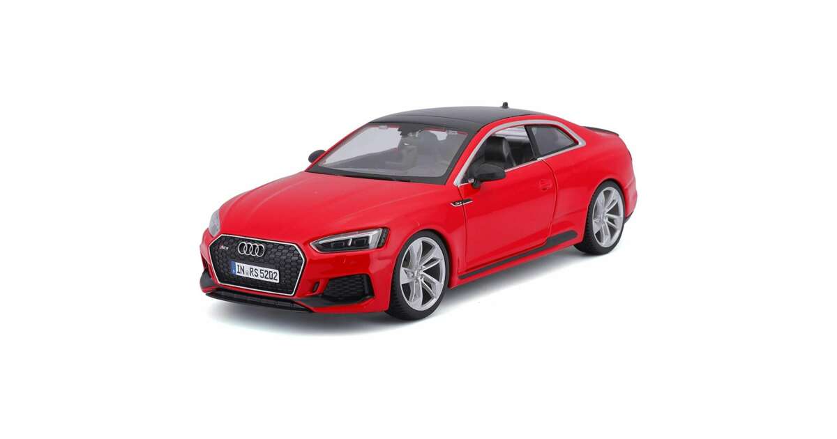 Audi RS 5 Coupé 2019 piros modell autó 1:24 | Pepita.hu