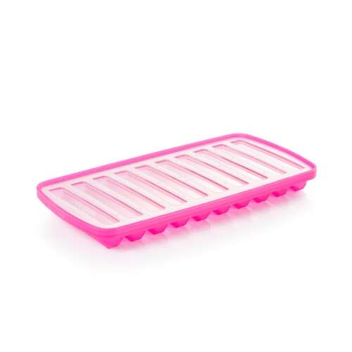myDRINK Ice Stick Maker, pink ice cube tray with lid, makes 10 ice sticks