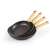 CHALET frying pan set with wooden handles, 4 sizes