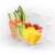 FlexiSPACE refrigerator storage box, clear plastic, with handles, used in a refrigerator to store vegetables