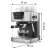 Tescoma President Karos Espresso Coffee Machine, Dimensions