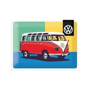 Volkswagen Bulli Bus fém tábla, 30 x 40 cm, retro design - Nostalgic-Art