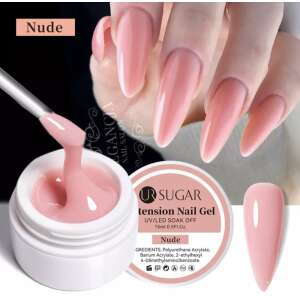 Ur Sugar Nude építő zselé, 15ml UV/LED áztatható, nude szín, körmök építéséhez és meghosszabbításához - Körömápolás