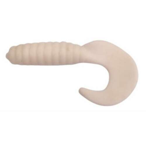 Trabucco Yummy Bait Curly Tail fehér 8db műcsali - Gumicsali és twister