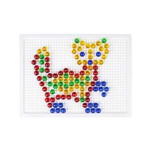 LENA: Mosaic Transparent Peg Creative Set 10mm 140pcs 84897527 - Creative Toy