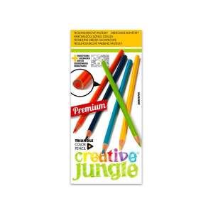 Creative Jungle 12 darabos háromszögletű színes ceruza készlet kifestővel 85283578 