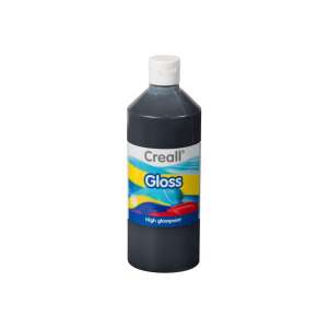 Creall Glanz-Hochglanzfarbe, Schwarz, 500 ml - Creall
