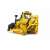 Bruder CAT large crawler bulldozer toy, rear view, yellow, 1:16 scale