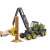John Deere 1270G forestry machine with log, Bruder 2135 toy