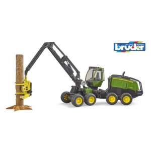 Bruder John Deere 1270G Forest Machine with Log, 1:16 Scale Toy - Bruder