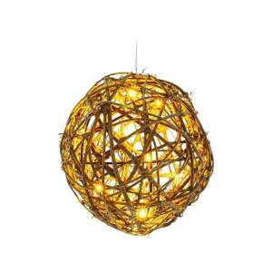 Retlux RXL 257 10 LED warmweißes Rattan-Kugel-Lichterkette - Retlux