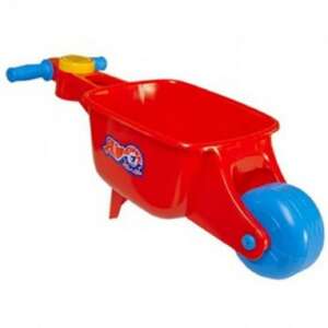 Červená plastová fúriková pre deti, ideálna na prepravu piesku a hračiek - Hračky do piesku