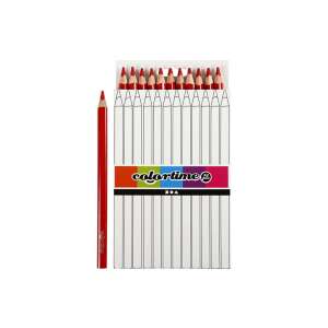 12 db-os Jumbo piros színű ceruza készlet - Colortime 61927569 - Toll & Ceruza