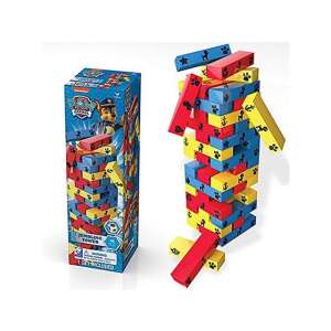 Joc de îndemânare Paw Patrol Jumbling Tower cu blocuri colorate și ambalaj - Jenga