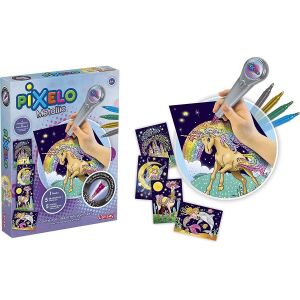 Pixelo Metallic kreativni set s elektroničkom olovkom i metalik markerima za stvaranje svjetlucavih slika - Flair Toys