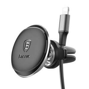 Baseus magnetic car mount holder for air vent, black - Car Phone Holder