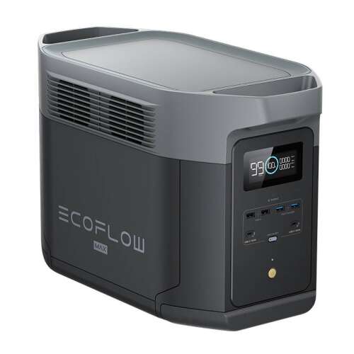 EcoFlow Delta 2 Max tragbare Stromquelle, 2048Wh Kapazität, 3100W Leistung, X-Boost Technologie