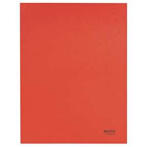 Pólyás dosszié, karton, A4, LEITZ "Recycle", piros