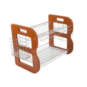 Drevený dvojposchodový sušiak na riad