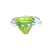 Green and white baby swim ring with seat, 47cm, Intime brand