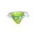 Green and white baby swim ring with seat, 47cm, Intime brand