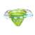 Green and white baby swim ring with seat, 47cm, Intime brand