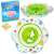 Green and white baby swim ring with seat, 47cm, Intime brand, packaging