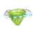 Green and white baby swim ring with seat, 47cm, Intime brand