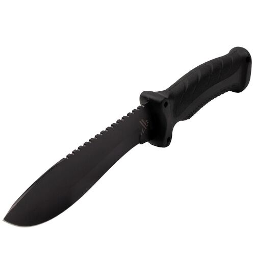 IdeallStore Kukri Jagdmesser, Schwarz, Wellenschliff