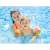 Child wearing Intex inflatable arm floats with a cat design, enjoying swimming in a pool